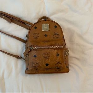 MCM mini studded backpack